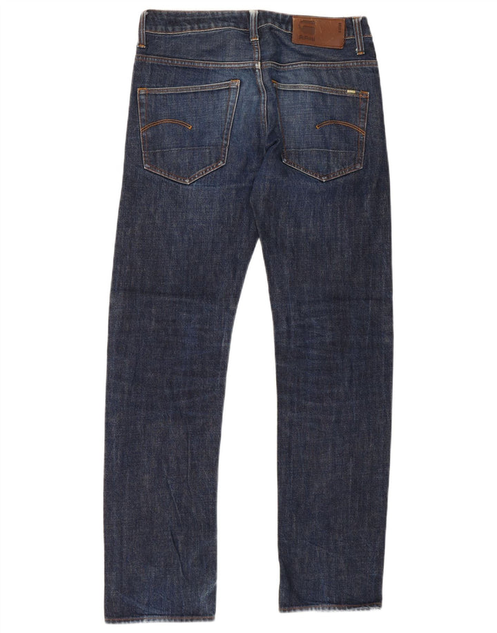 Jeans retos masculinos G-Star W30 L34 algodão azul marinho