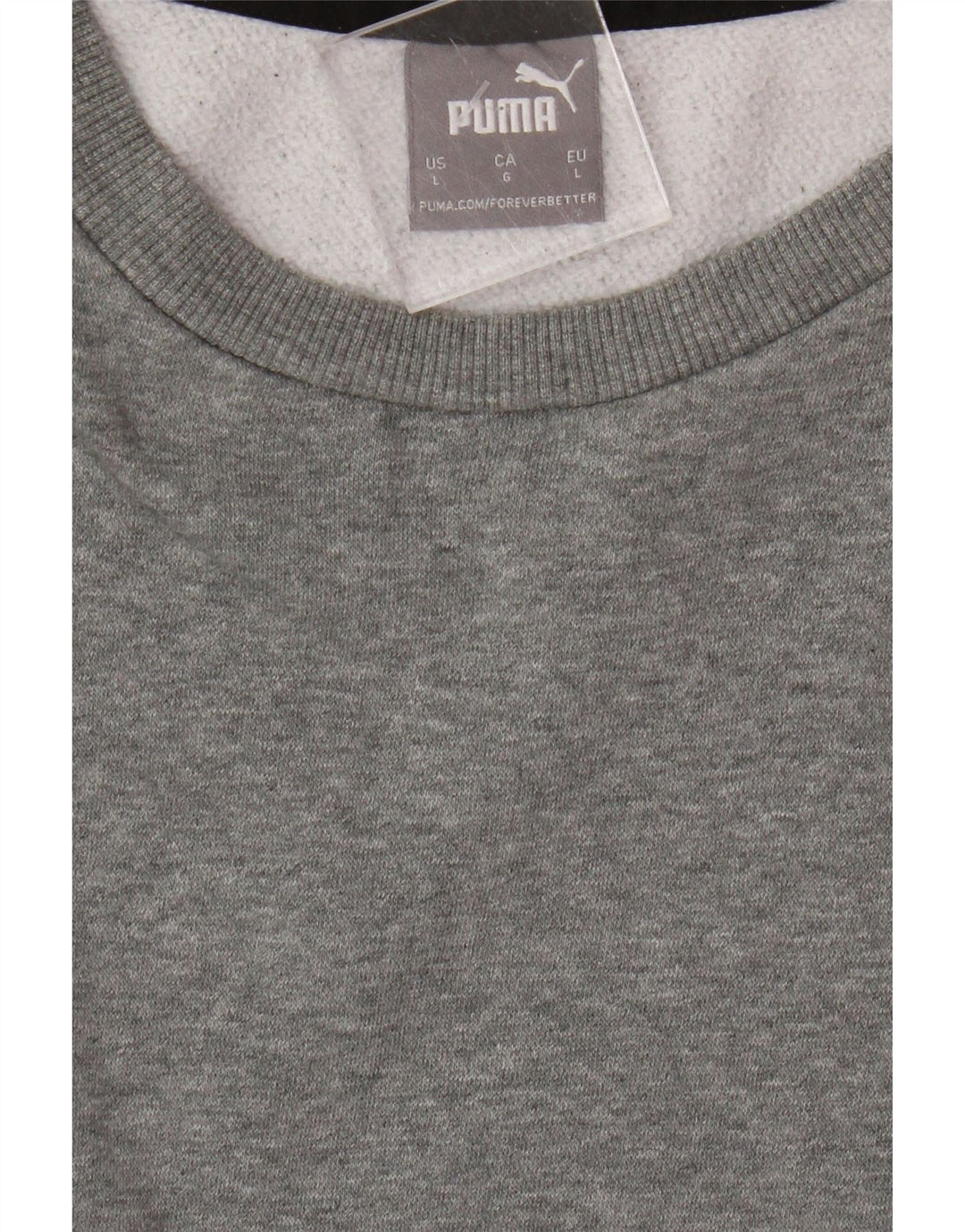 Puma Mens Graphic Moletom Jumper Grande Bloco de cores cinza