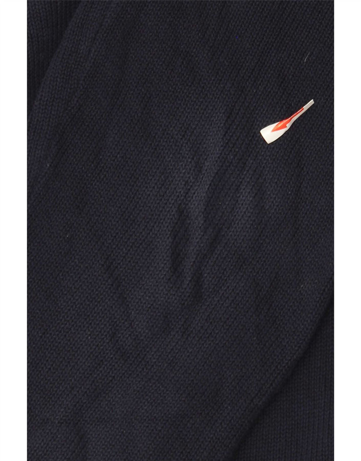 Suéter masculino Massimo Dutti com gola redonda, azul marinho médio
