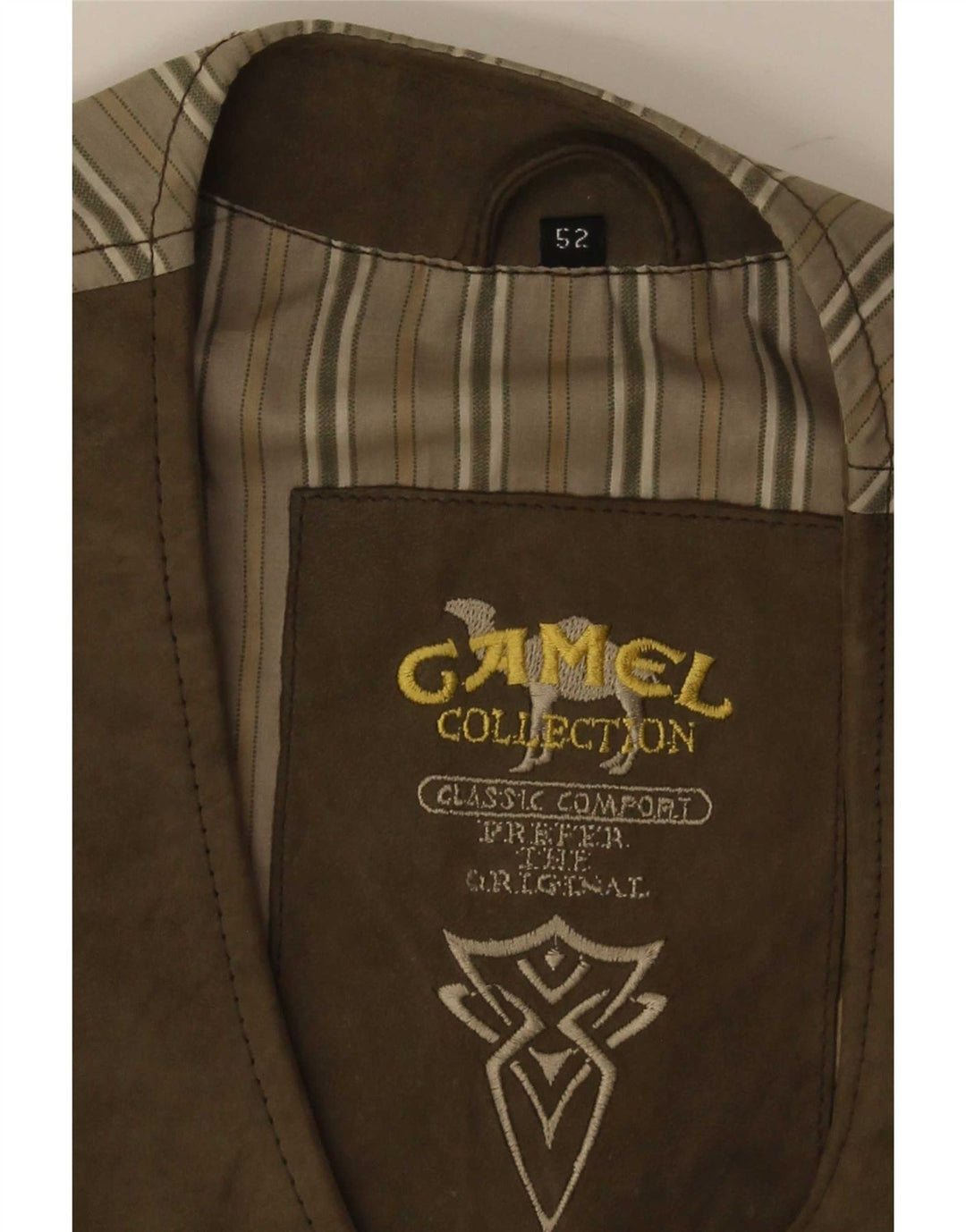 Colete masculino de camurça Camel Active IT 52 grande marrom