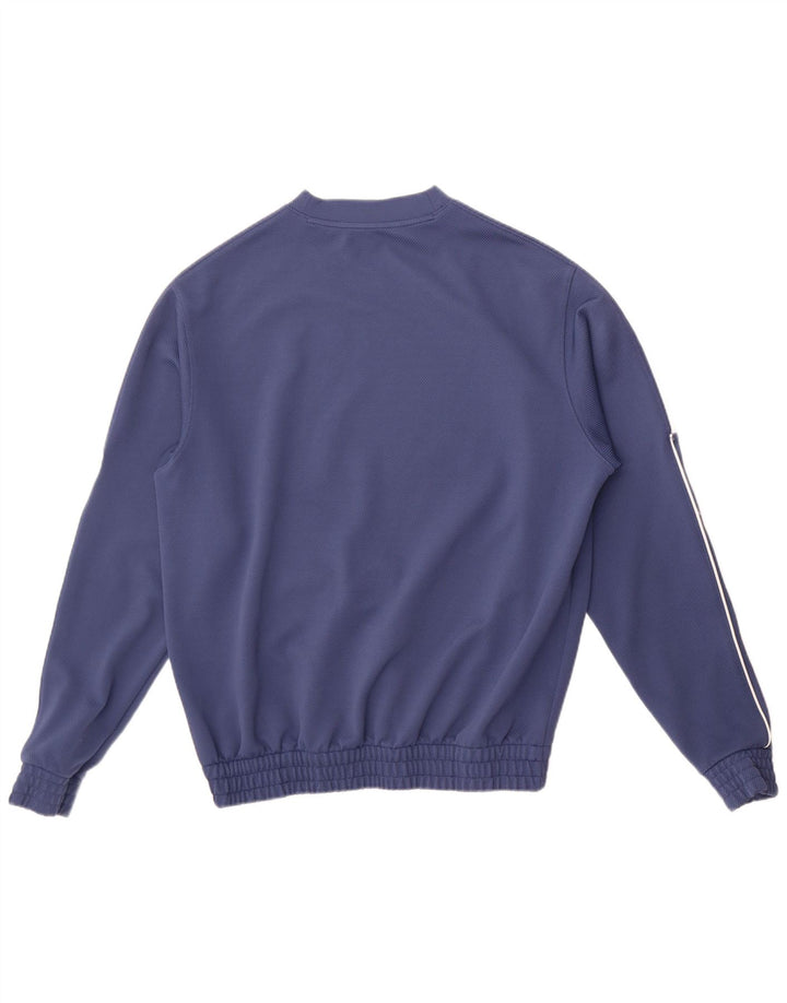 Adidas Mens Moletom Jumper Médio Azul Colorblock Poliéster