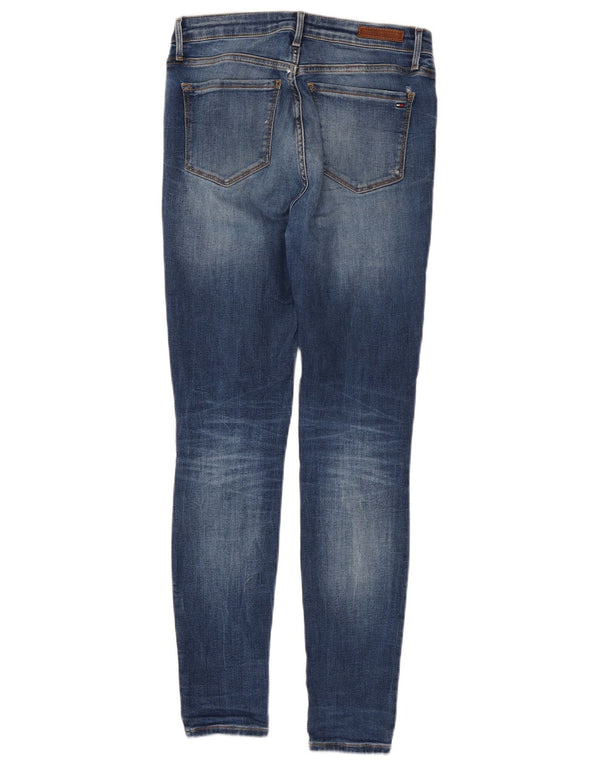 Tommy Hilfiger Feminino Como Skinny Jeans W27 L28 Azul Algodão