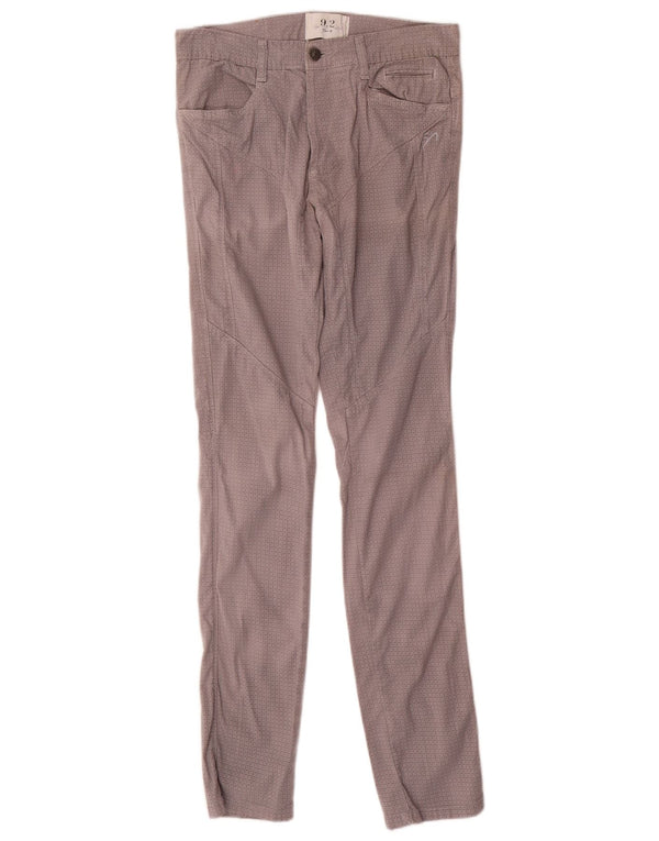 9.2 by Carlo Chionna Calça feminina casual skinny W30 L32 cinza geométrica
