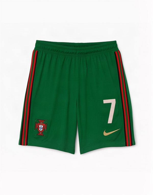 Nike Mens Portugal Football Team Graphic Sport Shorts Médio Verde Listrado