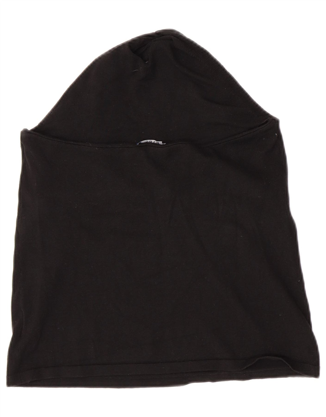 Top feminino Crop Halter da Chaps Reino Unido 14 grande seda preta