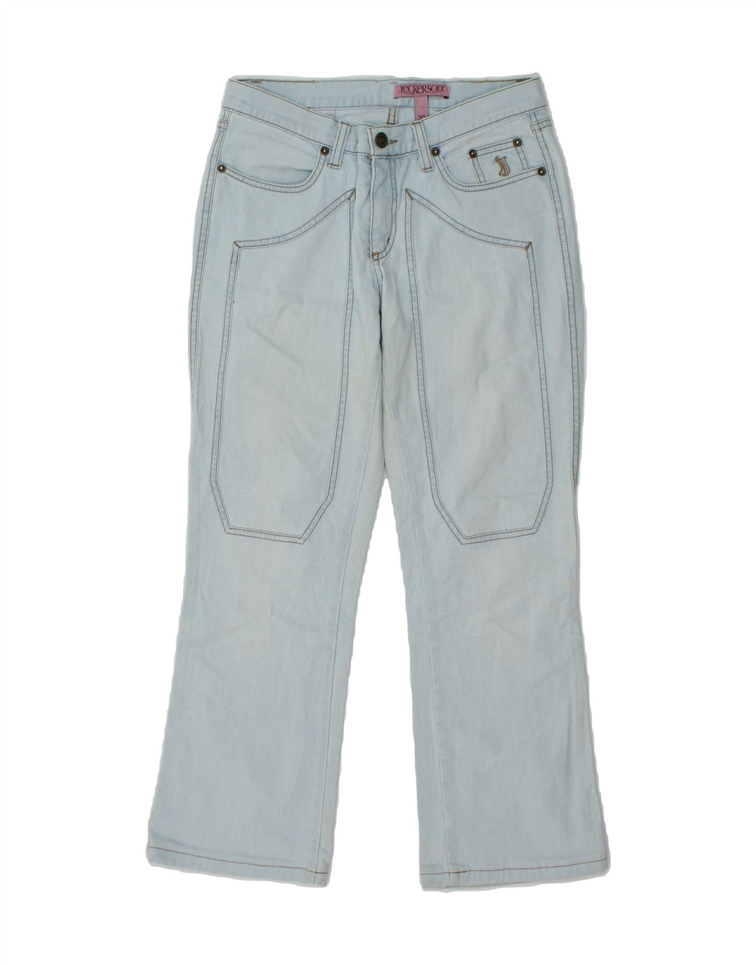 JECKERSON Womens Bootcut Jeans W30 L27  Blue Cotton Vintage Jeckerson and Second-Hand Jeckerson from Messina Hembry 
