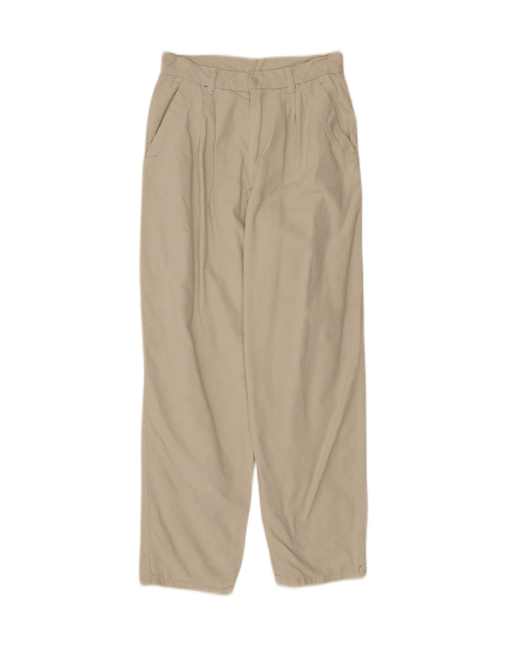 VINTAGE Womens Pegged Chino Trousers W26 L27 Beige Vintage Vintage and Second-Hand Vintage from Messina Hembry 