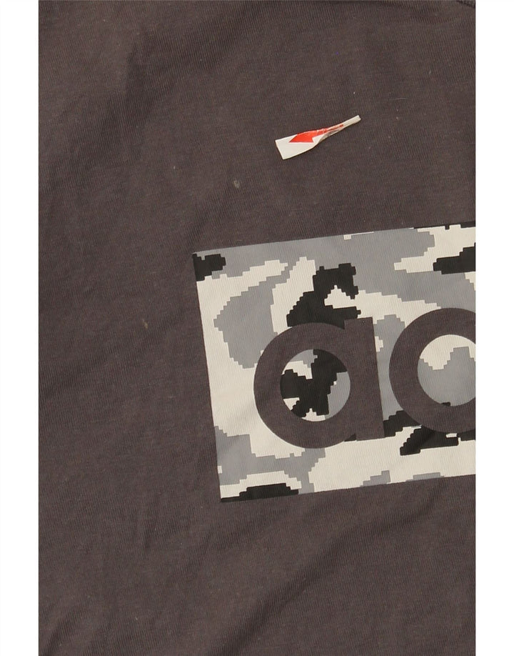 Camiseta Adidas Masculina Graphic Top Cinza Médio Algodão