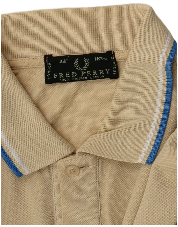 Camisa polo masculina Fred Perry bege médio