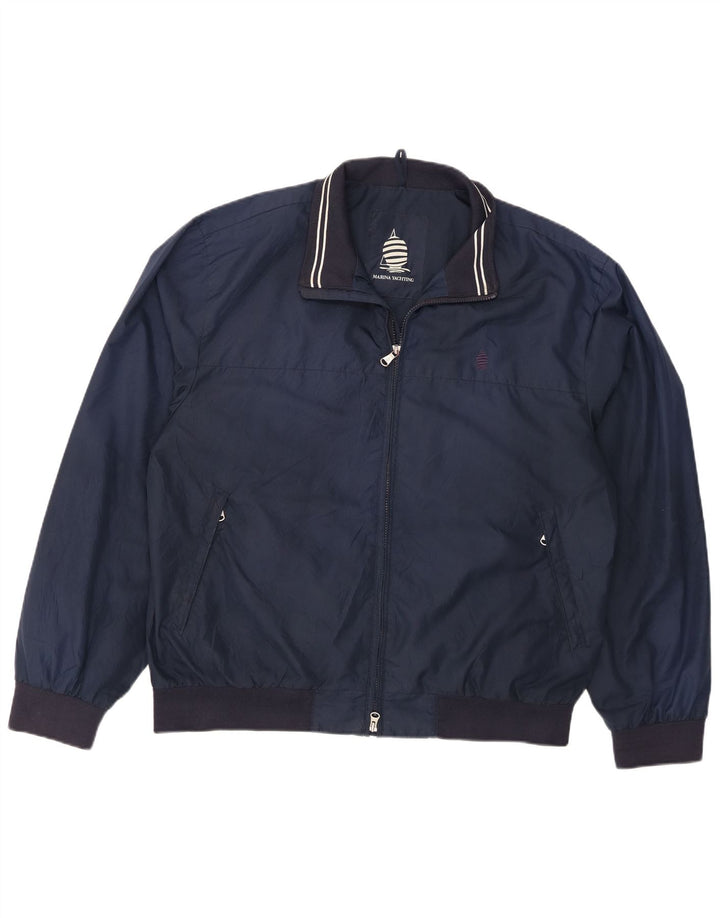 Jaqueta bomber masculina Marina Yachting IT 56 3XL poliéster azul marinho
