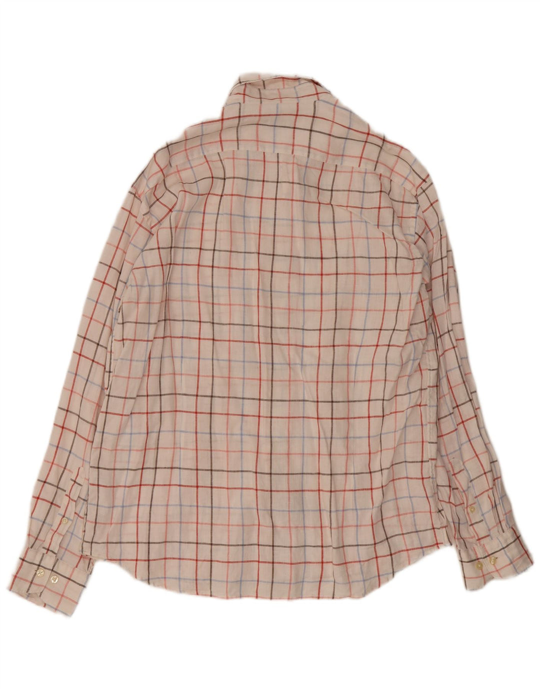 Gant Mens Camisa Slim Fit XL Branco Xadrez Linho