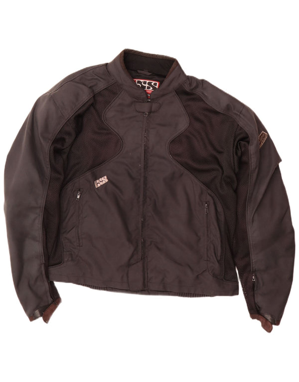 Jaqueta IXS Mens Motorcycle Racer UK 44 2XL Preto Colourblock Poliamida