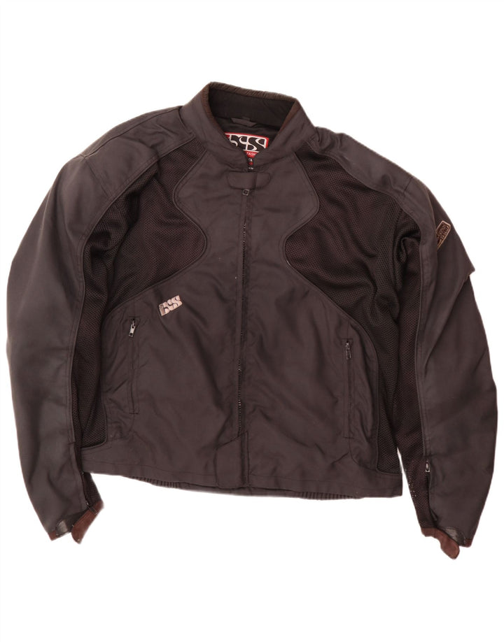 Jaqueta IXS Mens Motorcycle Racer UK 44 2XL Preto Colourblock Poliamida