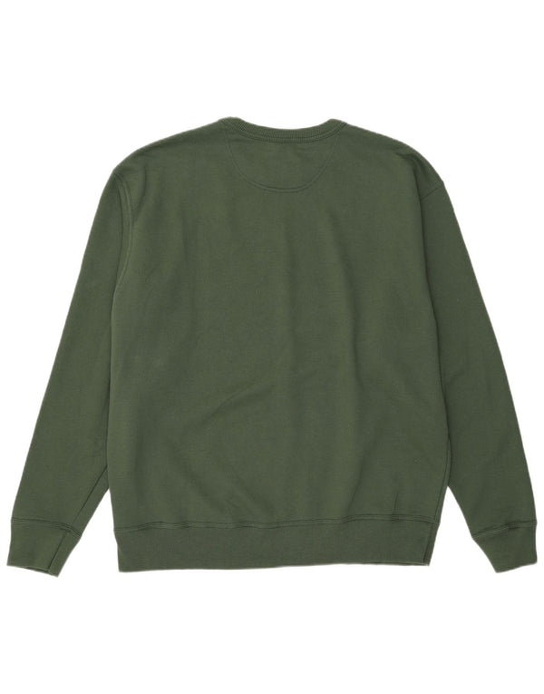 Campeão Mens Moletom Jumper XL Algodão Verde
