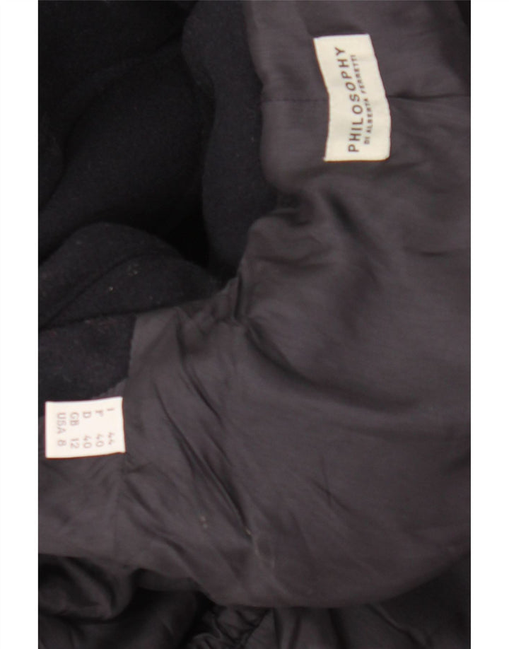 Casaco feminino Philosophy Duffle Alberta Ferretti Reino Unido 12 médio azul marinho