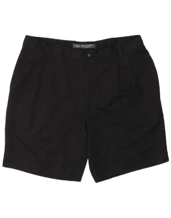 DOCKERS Mens Golf Pegged Chino Shorts W40 XL Poliéster Preto