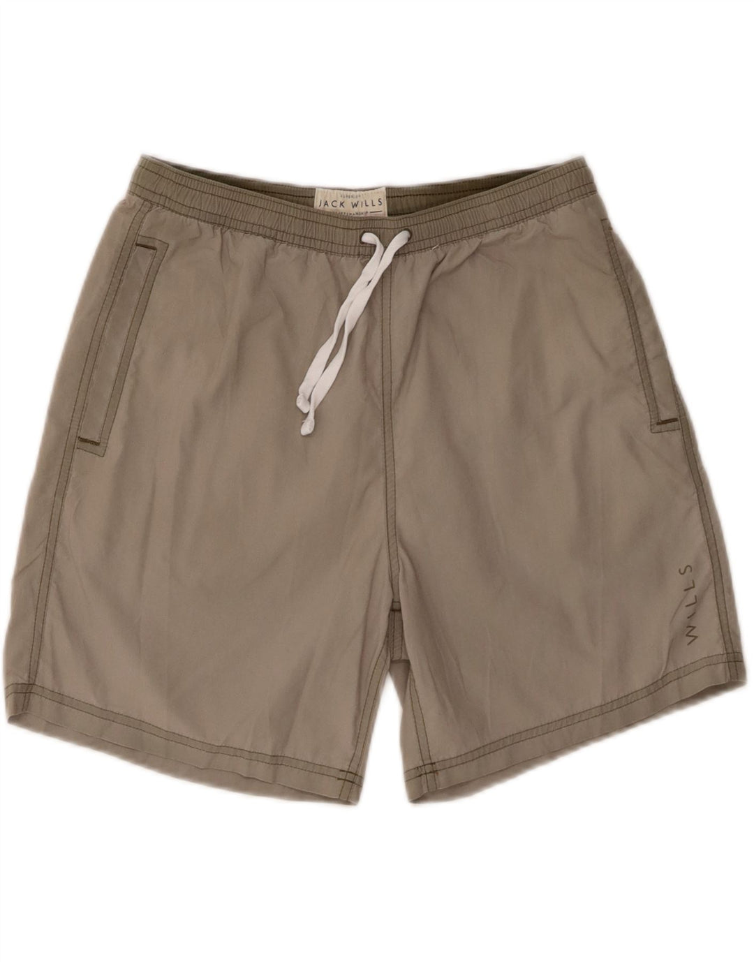 Shorts de natação masculino Jack Wills XS cáqui poliamida