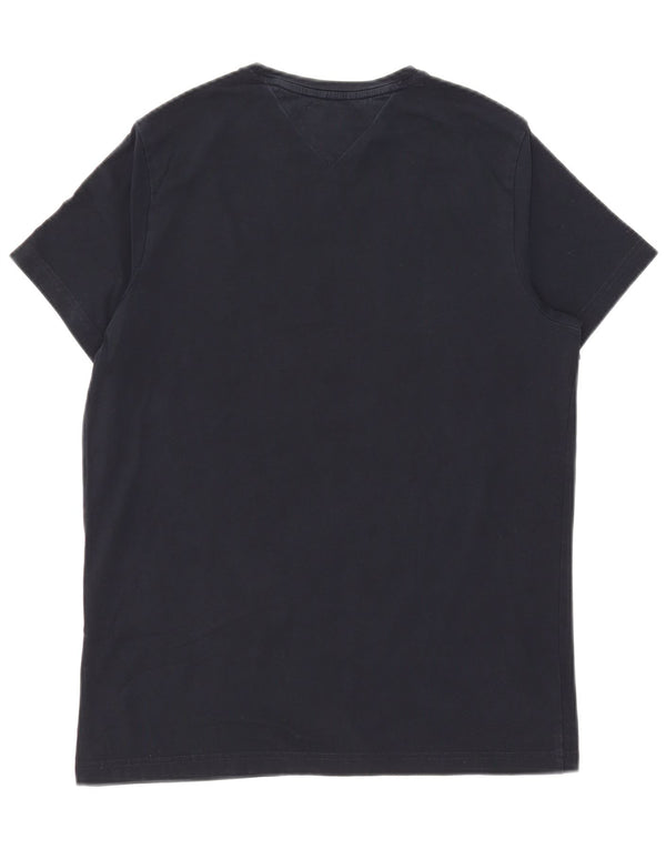 Camiseta masculina Tommy Hilfiger Slim Fit grande azul marinho