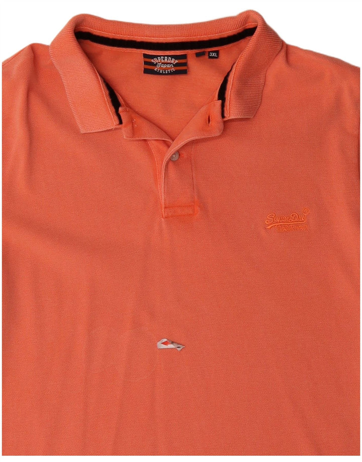 Camisa polo masculina Superdry 3XL algodão laranja
