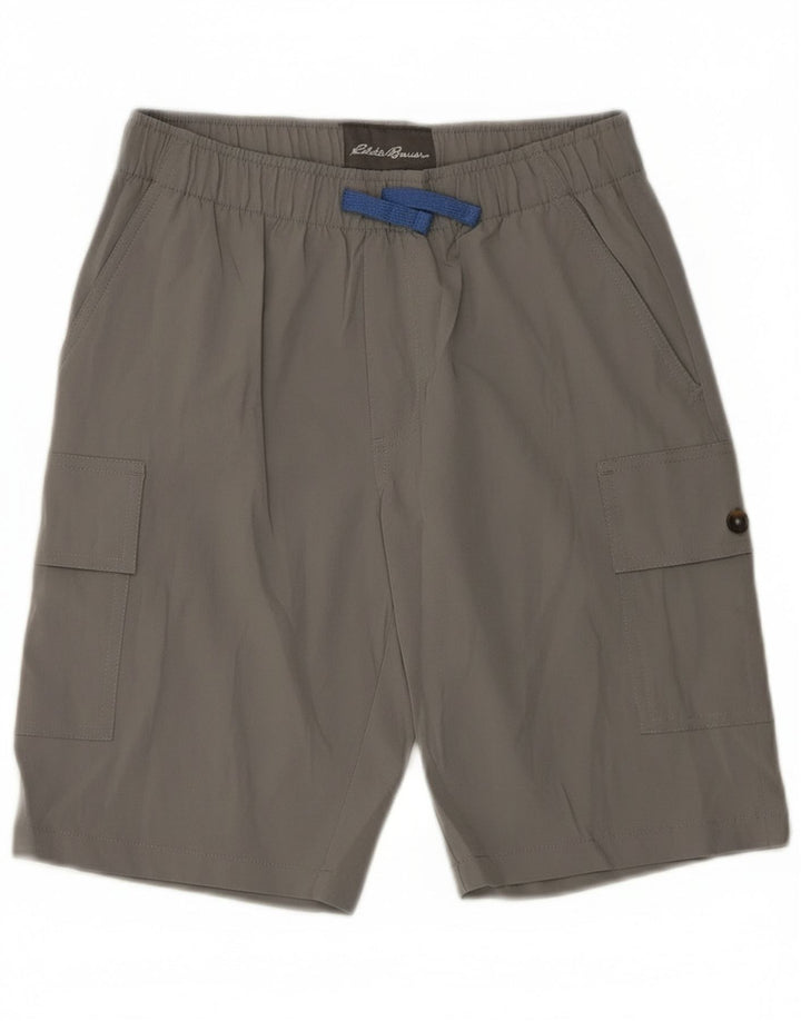 Eddie Bauer Boys Sport Shorts 13-14 anos grande cinza poliéster