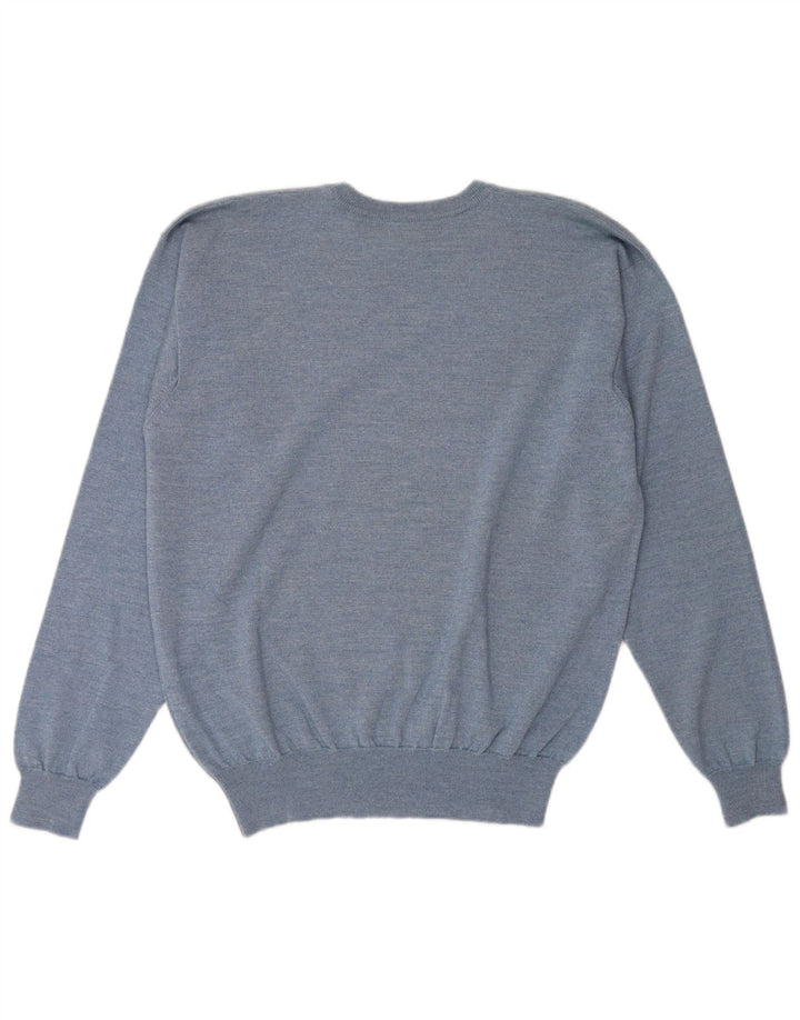 Suéter masculino Fila com gola redonda 2XL lã azul