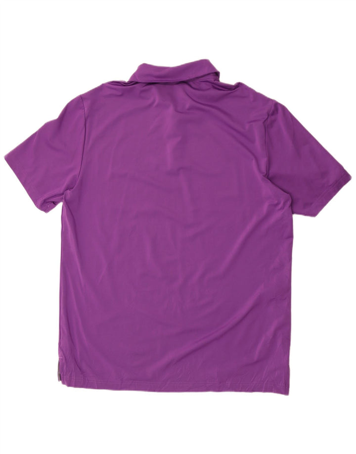 Camisa polo masculina Adidas grande poliéster roxo