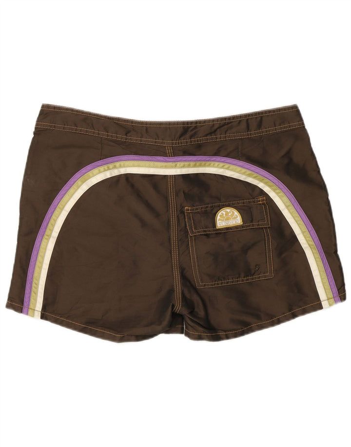 Shorts de natação masculino Sundek poliéster marrom médio