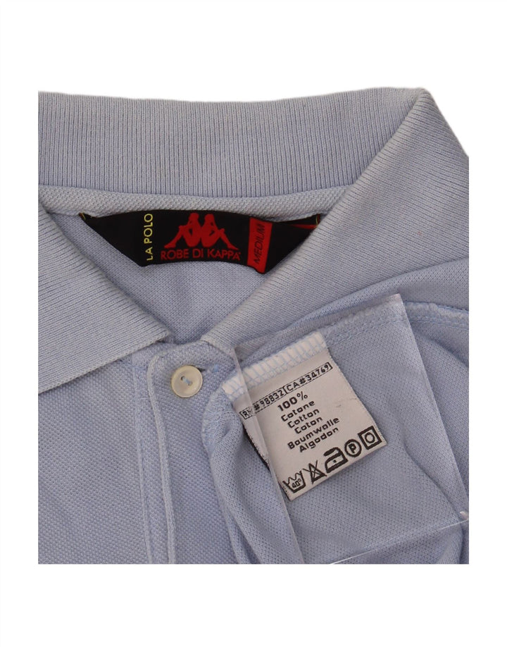 Camisa polo masculina KAPPA Regular Fit algodão azul médio