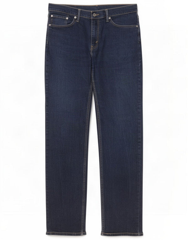 Levi's Mens 514 Straight Jeans W33 L34 Navy Blue Cotton