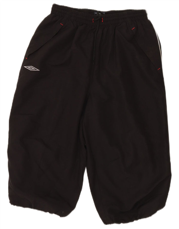 Umbro Mens Graphic Bermuda Sport Shorts Grande Poliéster Preto