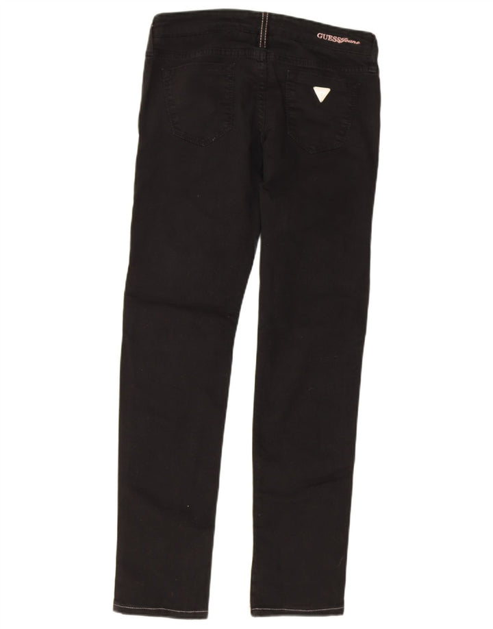 Jeans slim feminino GUESS W26 L28 algodão preto