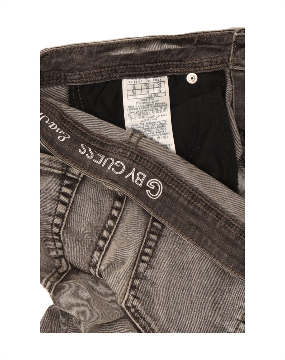 GUESS Womens Eva Skinny Jeans W28 L31 Grey Cotton Vintage Guess and Second-Hand Guess from Messina Hembry 