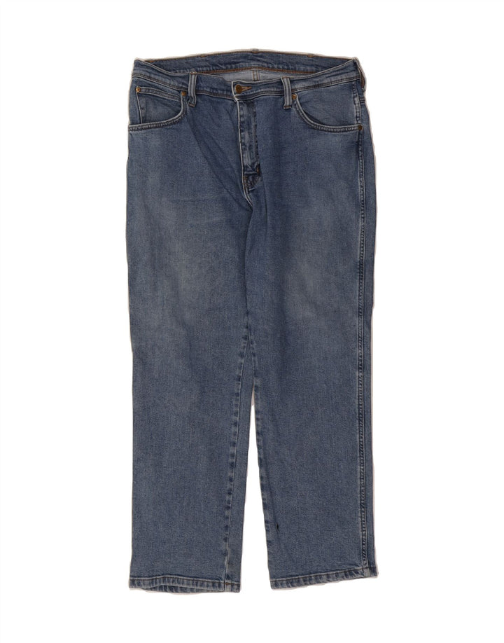 WRANGLER Mens Straight Jeans W34 L29 Blue Vintage Wrangler and Second-Hand Wrangler from Messina Hembry 
