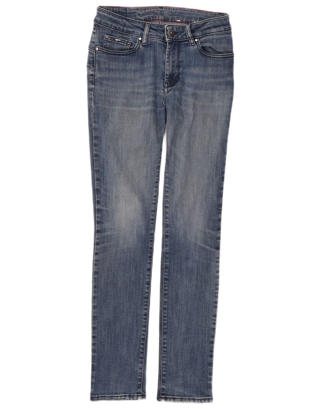 Gas Womens Slim Jeans W26 L30 Azul Algodão