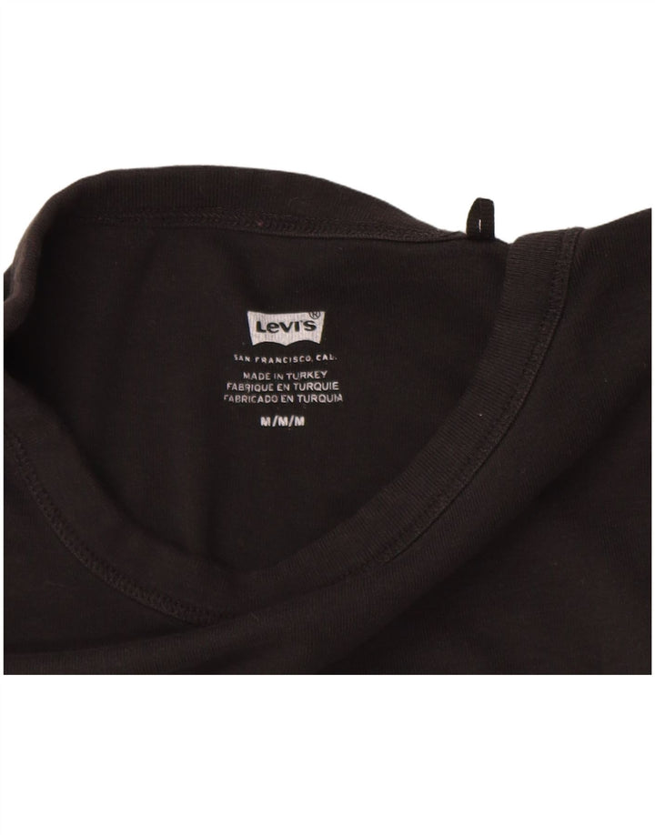 Camiseta feminina gráfica Levi's UK 12 médio preto