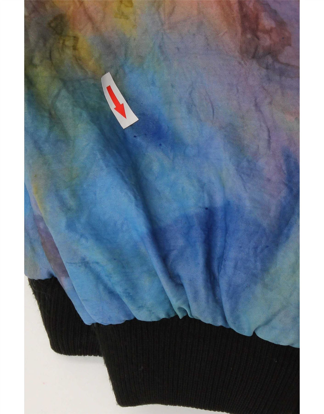 Jaqueta bomber feminina vintage IT 42 média multicolorida tie dye poliamida