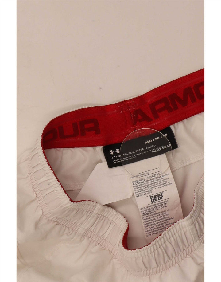 Under Armour Mens Heat Gear Sport Shorts poliéster branco médio Colourblock