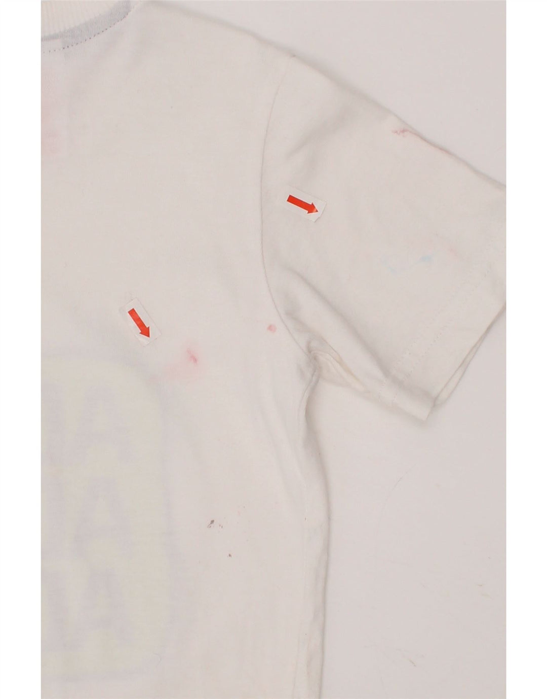 ADIDAS Boys Graphic T-Shirt Top 5-6 Years White Cotton Vintage Adidas and Second-Hand Adidas from Messina Hembry 