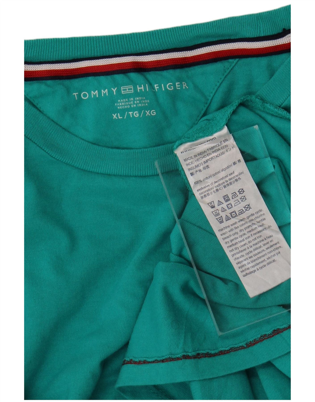 Camiseta masculina TOMMY HILFIGER XL azul algodão