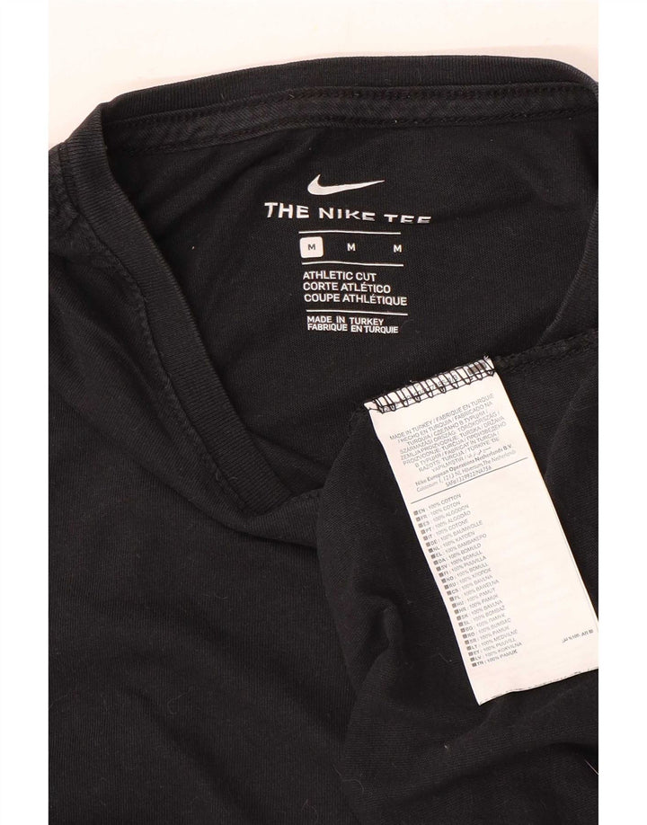 Camiseta Nike Masculina Athletic Cut Graphic Top Médio Algodão Preto