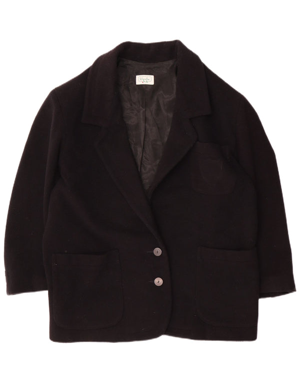 Jaqueta Blazer Oversized Feminina Benetton com 2 Botões IT 42 Médio Azul Marinho