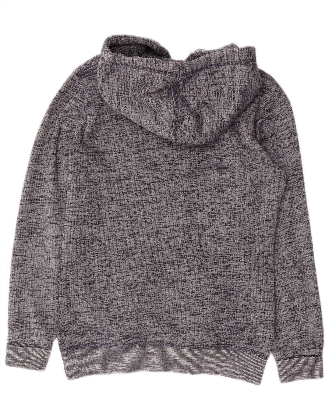 Jumper feminino com capuz gráfico superdimensionado SUPERDRY UK 6 XS cinza manchado
