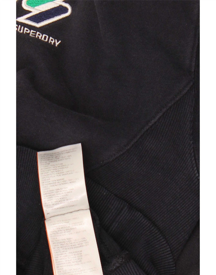 Suéter feminino Superdry UK 14 grande algodão azul marinho
