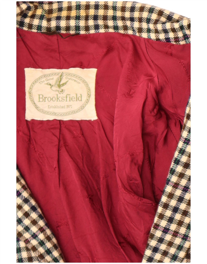 Jaqueta Blazer masculina Brooksfield com 2 botões Reino Unido 38 Gingham médio multicolorido