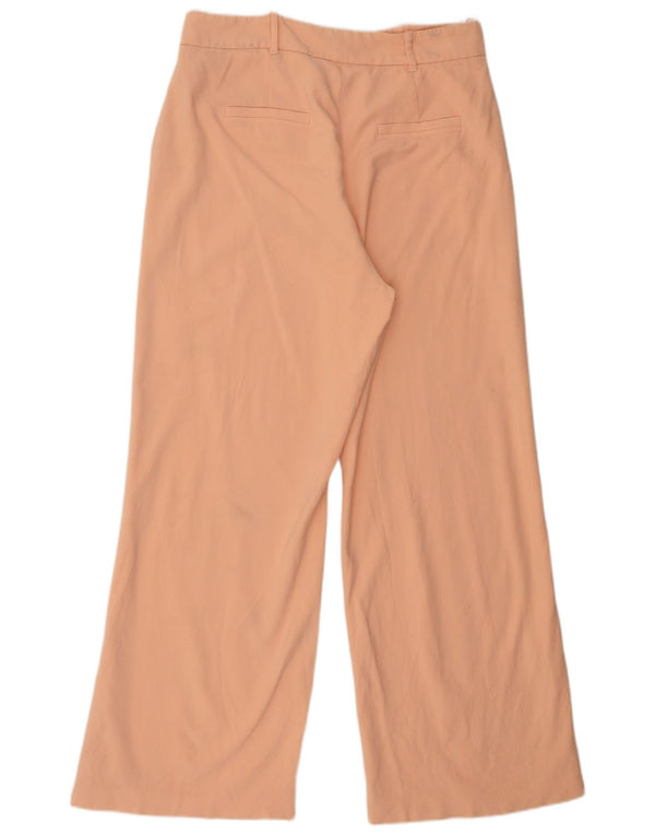 Calça feminina Ted Baker com pernas largas tamanho 5 XL W34 L30 laranja viscose