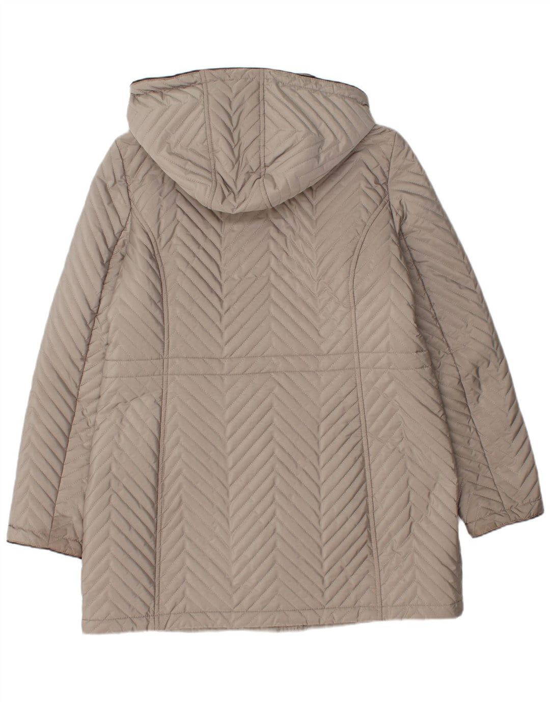 Sobretudo acolchoado feminino Dkny UK 16 grande cinza