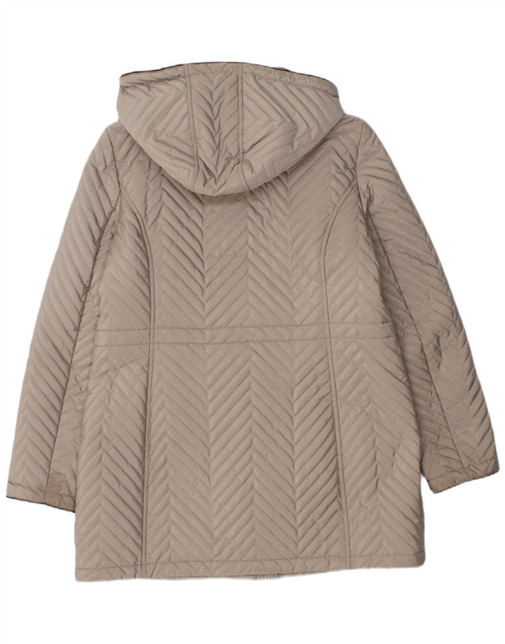 Sobretudo acolchoado feminino Dkny UK 16 grande cinza