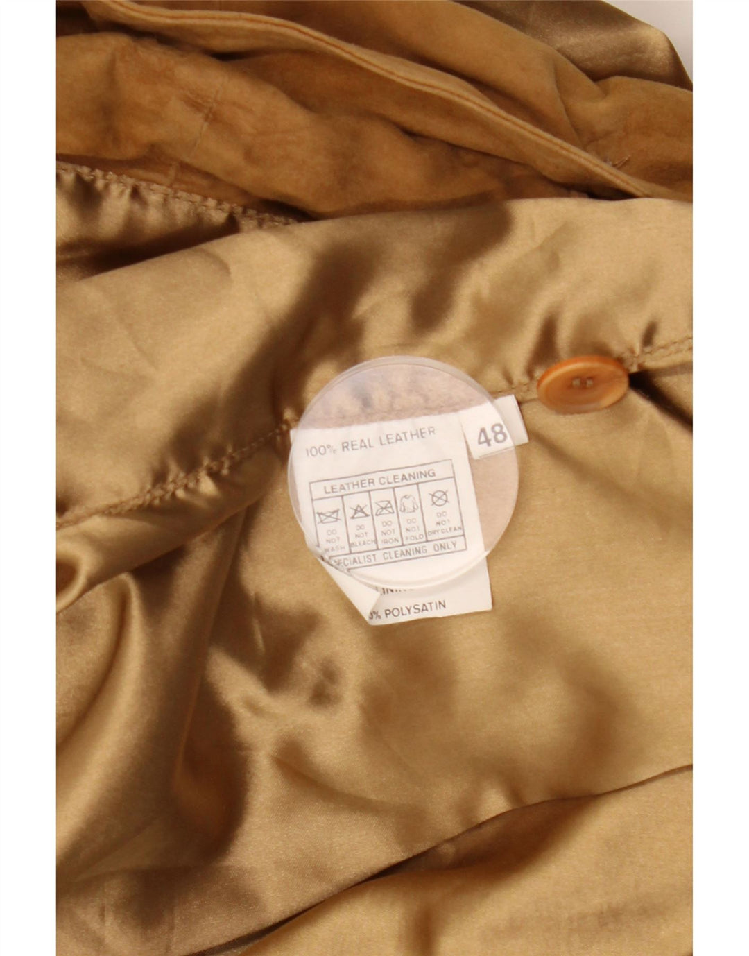 Jaqueta bomber masculina vintage de camurça IT 48 couro marrom médio