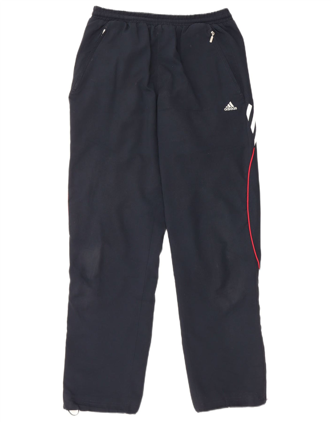 Calças de treino masculinas ADIDAS pequenas poliéster azul marinho