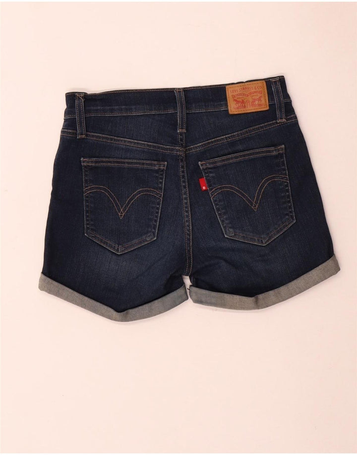 Shorts jeans feminino Levi's W25 XS azul marinho algodão